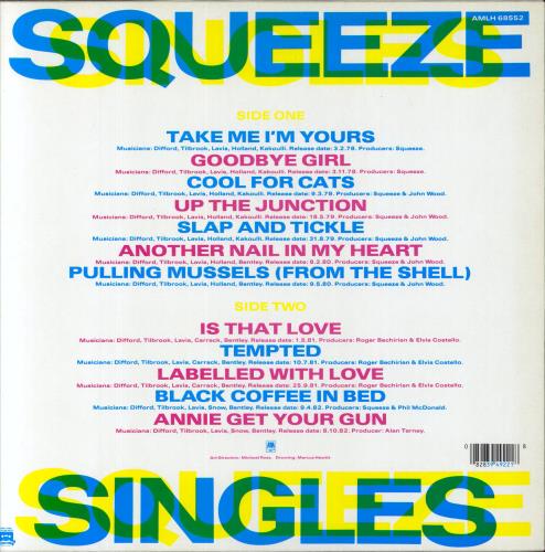 Squeeze Singles - 45's And Under - Stickered - Barcoded Sleeve vinyl LP album (LP record) UK SQULPSI849103
