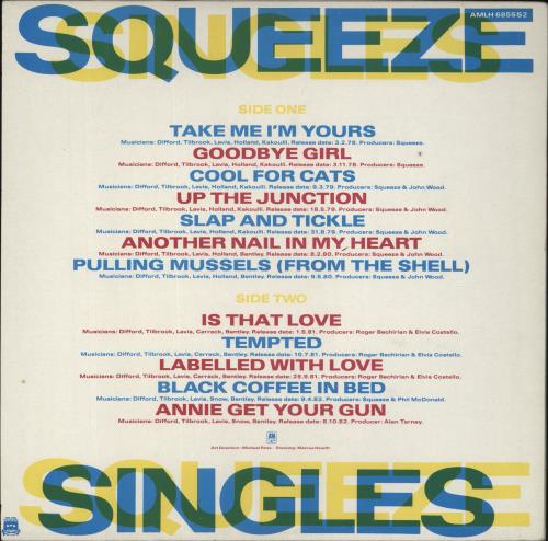 Squeeze Singles - 45's And Under vinyl LP album (LP record) UK SQULPSI653011