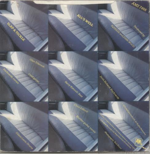 Squeeze Slap & Tickle - P/S 7" vinyl single (7 inch record / 45) UK SQU07SL550596