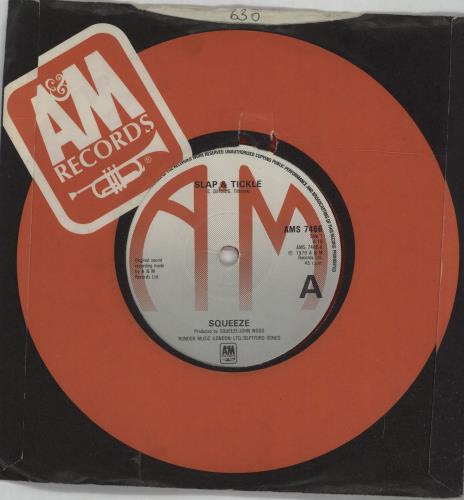 Squeeze Slap & Tickle - Red 7" vinyl single (7 inch record / 45) UK SQU07SL677226