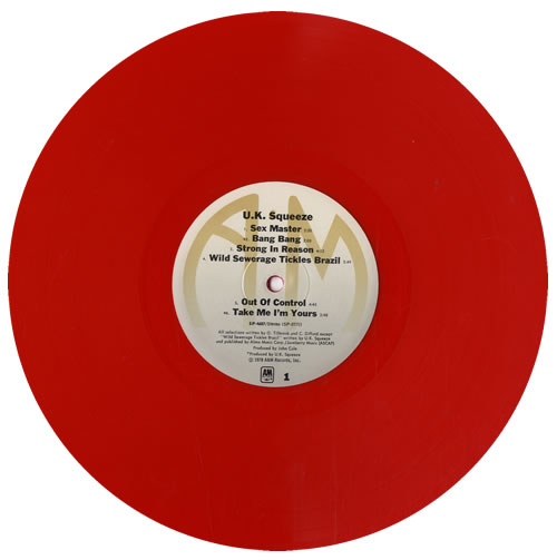 Squeeze Squeeze - Red Vinyl vinyl LP album (LP record) US SQULPUK92956