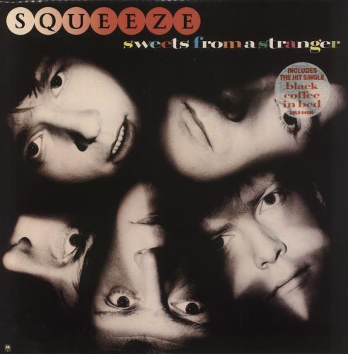 Squeeze Sweets From A Stranger - Hype Stickered vinyl LP album (LP record) UK SQULPSW685492