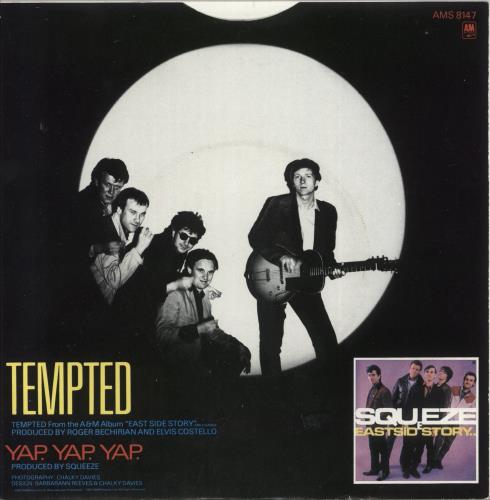 Squeeze Tempted 7" vinyl single (7 inch record / 45) UK SQU07TE42547