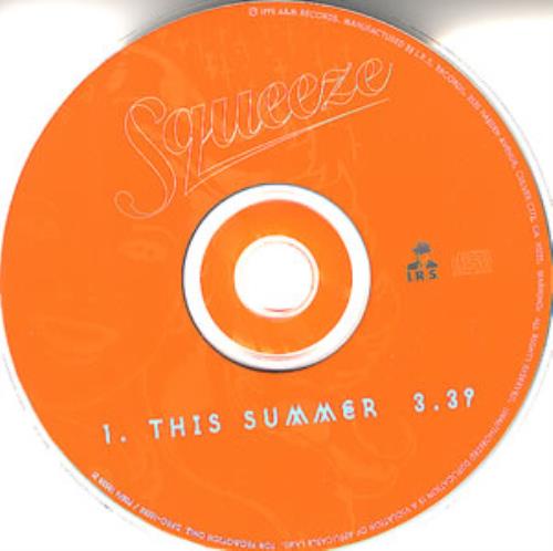 Squeeze This Summer CD single (CD5 / 5") US SQUC5TH352890