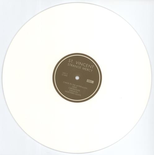 St. Vincent Strange Mercy - White Vinyl vinyl LP album (LP record) US SVFLPST768761