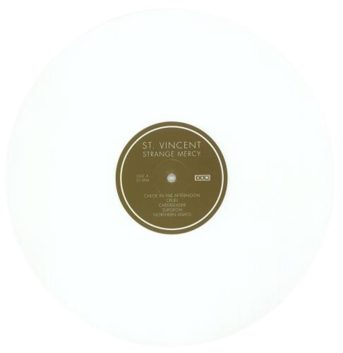 St. Vincent Strange Mercy - White Vinyl vinyl LP album (LP record) UK SVFLPST865564