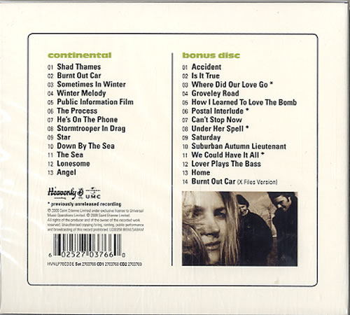 St Etienne Continental 2 CD album set (Double CD) UK ETI2CCO469520