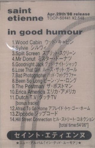 St Etienne In Good Humour cassette album Japanese ETICLIN244014