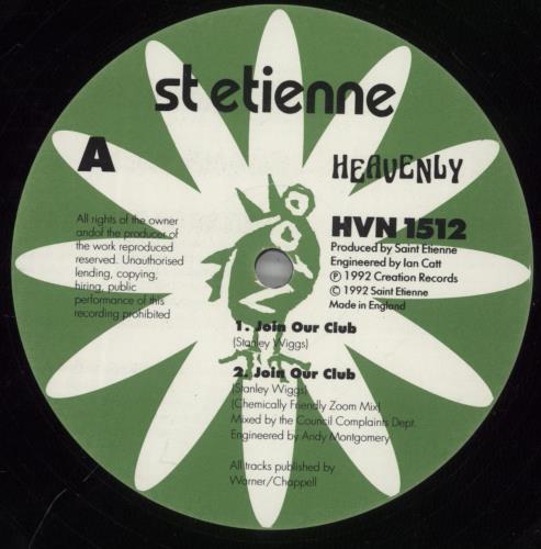 St Etienne Join Our Club 12" vinyl single (12 inch record / Maxi-single) UK ETI12JO84888
