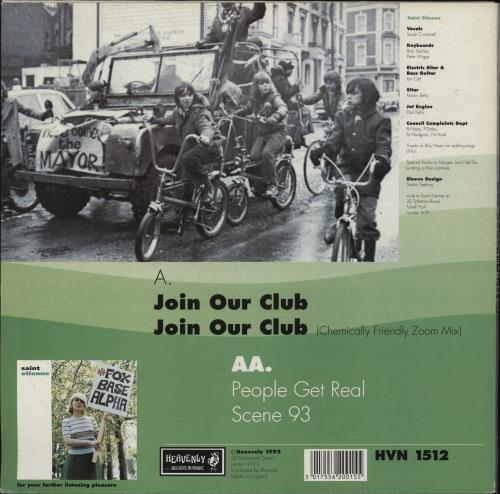 St Etienne Join Our Club 12" vinyl single (12 inch record / Maxi-single) UK ETI12JO84888