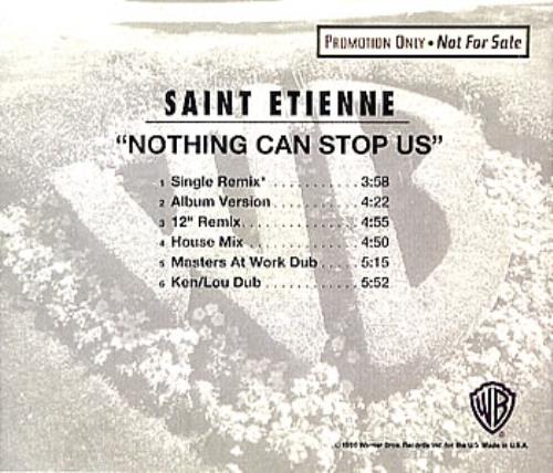 St Etienne Nothing Can Stop Us CD single (CD5 / 5") US ETIC5NO75807