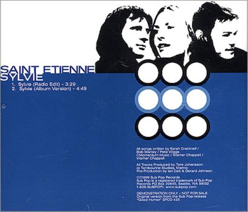 St Etienne Sylvie CD single (CD5 / 5") US ETIC5SY145178