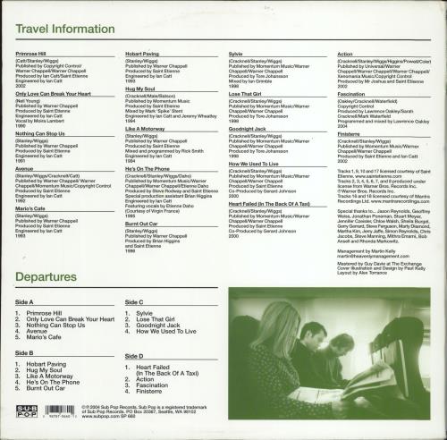 St Etienne Travel Edition 1990-2005 2-LP vinyl record set (Double LP Album) US ETI2LTR767751