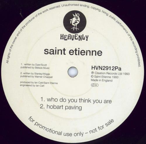 St Etienne Who Do You Think You Are? 12" vinyl single (12 inch record / Maxi-single) UK ETI12WH772348