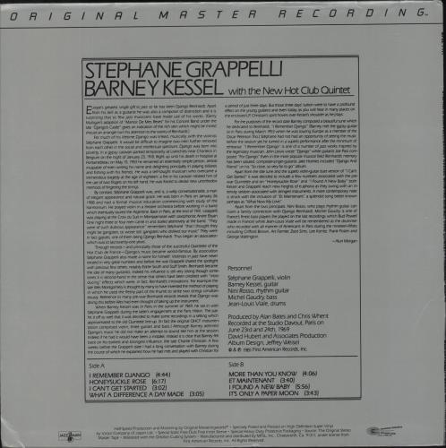 Stphane Grappelli I Remember Django vinyl LP album (LP record) US SG6LPIR875854