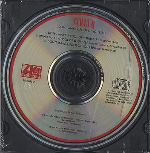 Stacey Q Don't Make A Fool Of Yourself CD single (CD5 / 5") US SQAC5DO369772