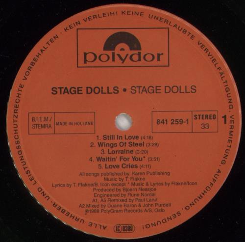 Stage Dolls Stage Dolls vinyl LP album (LP record) Dutch LS8LPST595005
