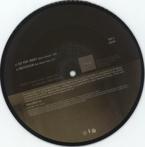 Staind So Far Away 7" vinyl picture disc (7 inch picture disc single) UK ST-7PSO257462