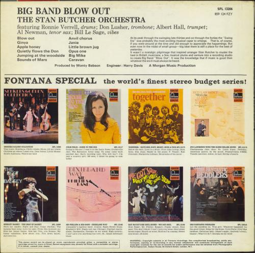 Stan Butcher Big Band Blowout vinyl LP album (LP record) UK WZBLPBI792910