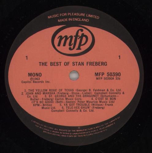 Stan Freberg The Best Of vinyl LP album (LP record) UK S60LPTH610249