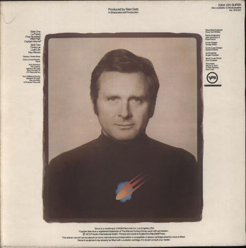 Stan Getz Captain Marvel vinyl LP album (LP record) UK SGQLPCA442266