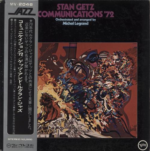Stan Getz Communications '72 vinyl LP album (LP record) Japanese SGQLPCO839349