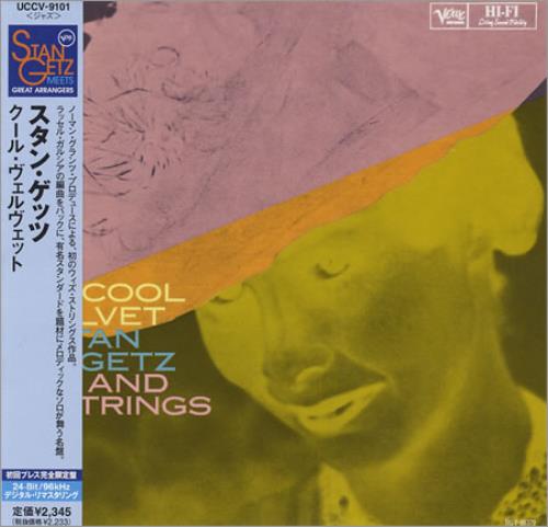 Stan Getz Cool Velvet CD album (CDLP) Japanese SGQCDCO399630