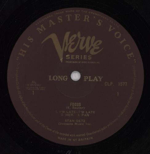 Stan Getz Focus - 1st vinyl LP album (LP record) UK SGQLPFO667987