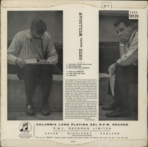 Stan Getz Getz Meets Mulligan In Hi-Fi - 1st vinyl LP album (LP record) UK SGQLPGE839119