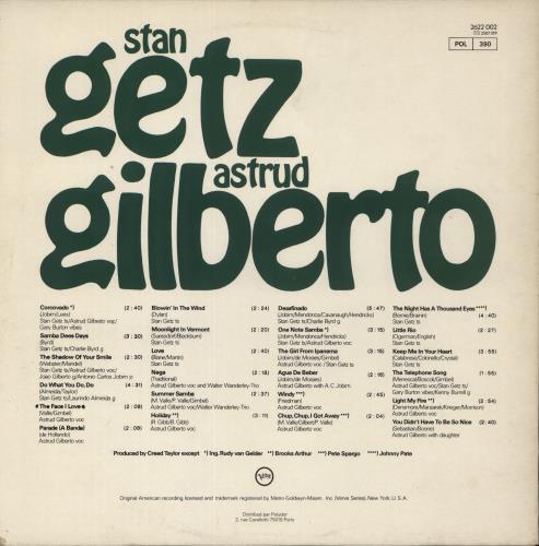 Stan Getz Stan Getz / Astrud Gilberto 2-LP vinyl record set (Double LP Album) French SGQ2LST880128