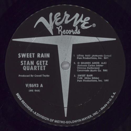 Stan Getz Sweet Rain - 1st vinyl LP album (LP record) US SGQLPSW446114