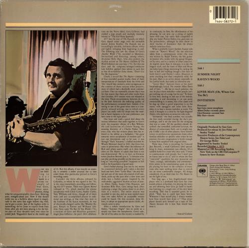 Stan Getz The Master vinyl LP album (LP record) US SGQLPTH701852