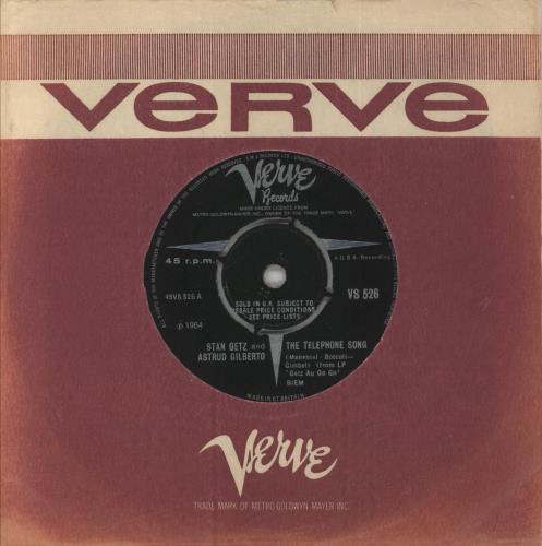 Stan Getz The Telephone Song 7" vinyl single (7 inch record / 45) UK SGQ07TH839225