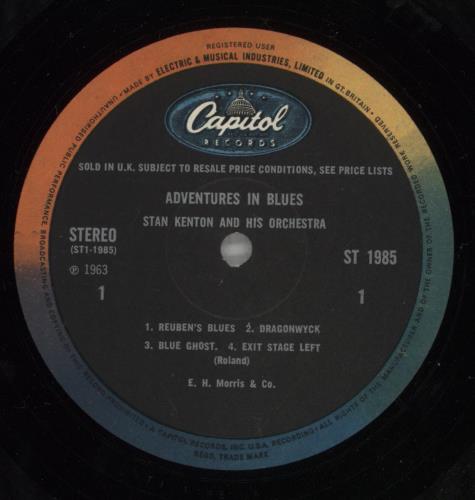 Stan Kenton Adventures In Blues vinyl LP album (LP record) UK SK2LPAD439264