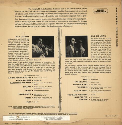 Stan Kenton Kenton Showcase vinyl LP album (LP record) UK SK2LPKE634139