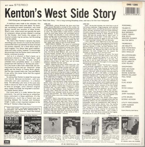 Stan Kenton Kenton's West Side Story vinyl LP album (LP record) French SK2LPKE735297