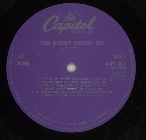 Stan Kenton Stan Kenton's Greatest Hits vinyl LP album (LP record) UK SK2LPST466713