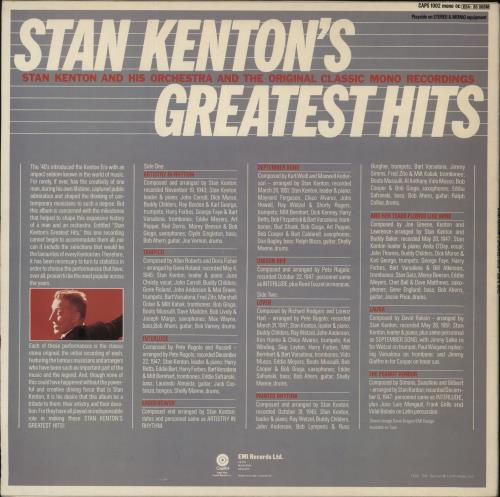 Stan Kenton Stan Kenton's Greatest Hits vinyl LP album (LP record) UK SK2LPST466713