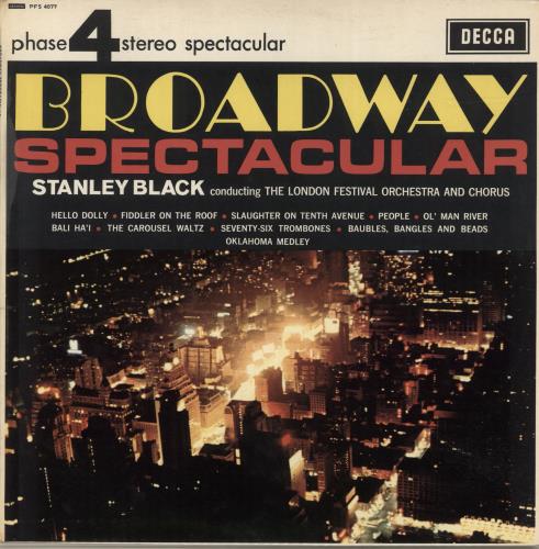 Stanley Black Broadway Spectacular vinyl LP album (LP record) UK 1SBLPBR693429