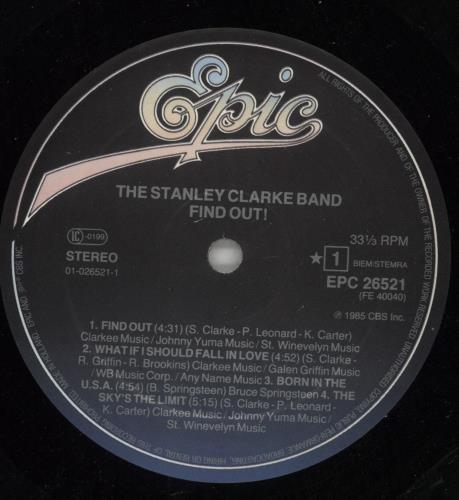 Stanley Clarke Find Out! vinyl LP album (LP record) Dutch SC8LPFI780116