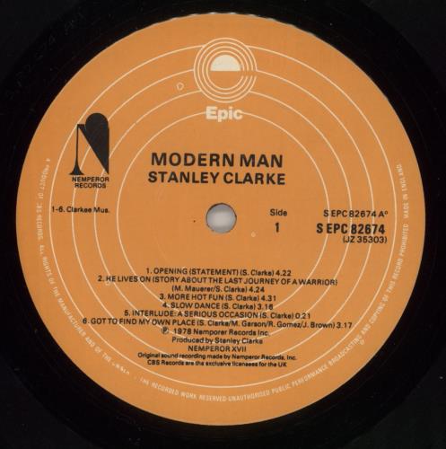 Stanley Clarke Modern Man vinyl LP album (LP record) UK SC8LPMO524790