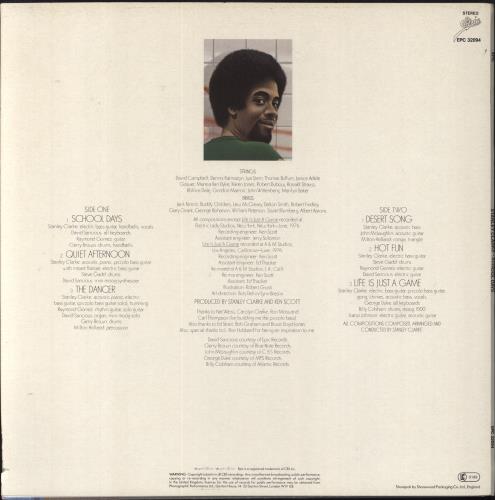 Stanley Clarke School Days - Company Insert vinyl LP album (LP record) UK SC8LPSC821640