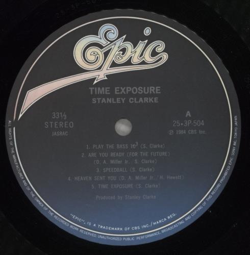 Stanley Clarke Time Exposure vinyl LP album (LP record) Japanese SC8LPTI882857