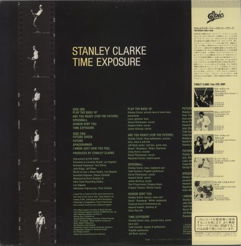 Stanley Clarke Time Exposure vinyl LP album (LP record) Japanese SC8LPTI882857