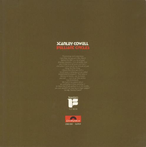 Stanley Cowell Brilliant Circles vinyl LP album (LP record) UK UYDLPBR812710