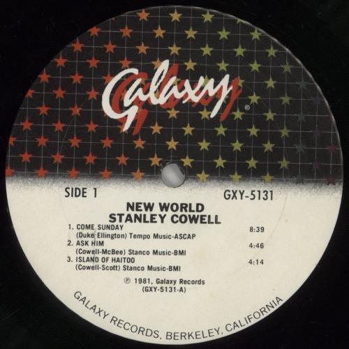Stanley Cowell New World vinyl LP album (LP record) US UYDLPNE860457