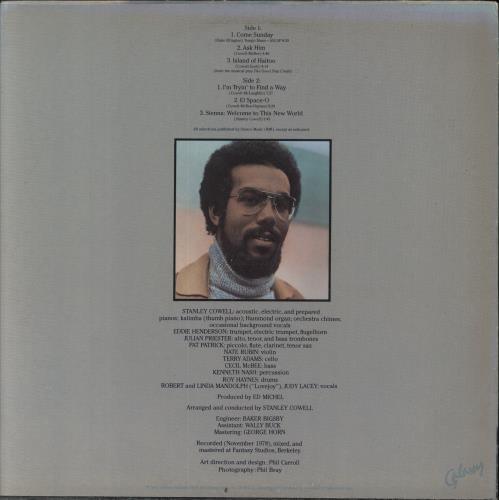 Stanley Cowell New World vinyl LP album (LP record) US UYDLPNE860457