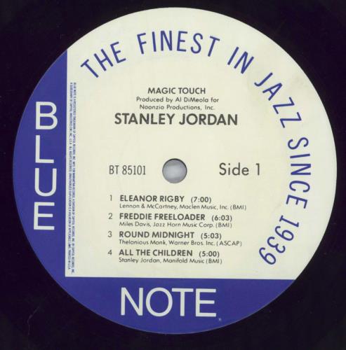 Stanley Jordan Magic Touch vinyl LP album (LP record) US S3WLPMA823400