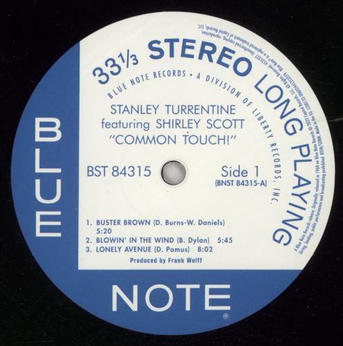 Stanley Turrentine Common Touch - 180 Gram - Shrink vinyl LP album (LP record) UK SU6LPCO866930