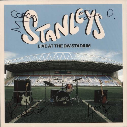 Stanleys Live At The DW Stadium - White Vinyl - Autographed vinyl LP album (LP record) UK 9WFLPLI877111